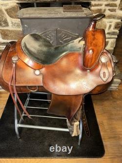 About The Horse Western Saddle 15 Inch Seat Wide Gullet