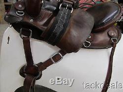 Allegany Mountain Custom Gaited Trail Saddle 15 1/2 WIDE Lightly Used