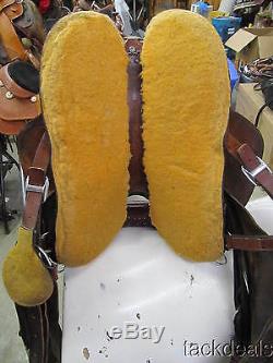 Allegany Mountain Custom Gaited Trail Saddle 15 1/2 WIDE Lightly Used