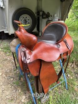 American 722 Beartrap Barrel Trail Horse Saddle 16 in