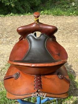 American 722 Beartrap Barrel Trail Horse Saddle 16 in
