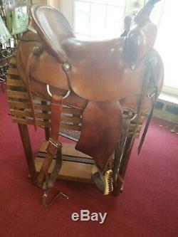American Bear Trap Rancher Western Saddle #720 American Saddlery 14 Seat