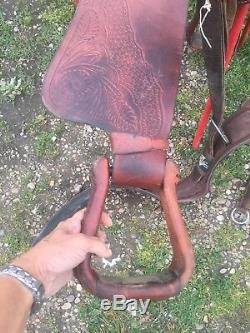 American Made Western Trail Saddle 17 Full Bar