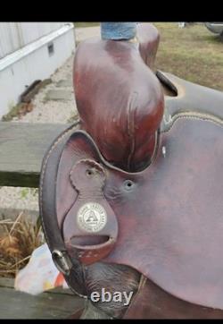 American Saddlery 15 in Pleasure/Trail Western Saddle, Brown Leather Traditional