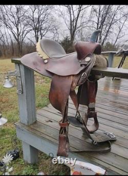 American Saddlery 15 in Pleasure/Trail Western Saddle, Brown Leather Traditional