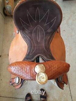 American Saddlery 16 All Around Western Barrel Racing Saddle VGC