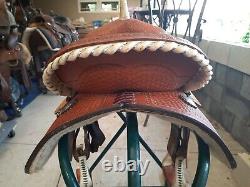 American Saddlery 16 All Around Western Barrel Racing Saddle VGC