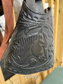 American Saddlery Little Britches Pony Black Leather saddle