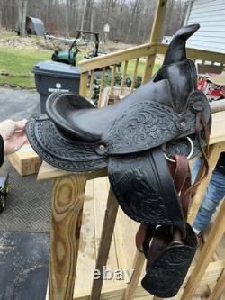 American Saddlery Little Britches Pony Black Leather saddle