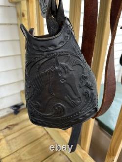 American Saddlery Little Britches Pony Black Leather saddle