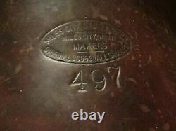 Antique 1933 Western Saddle #497 Miles City MT Collectable withphoto provenance