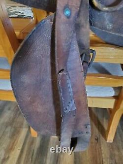 Antique A Fork Saddle High Back 13 Barn Find Collectable western