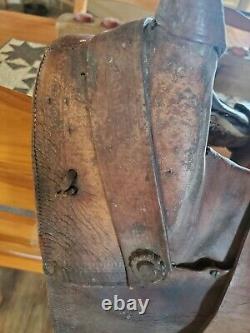 Antique A Fork Saddle High Back 13 Barn Find Collectable western