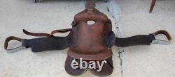 Antique Ben Varga 15 Western Saddle Tooled Leather San Antonio, TX North & Judd