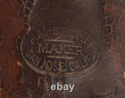 Antique F M Stern San Jose California CA leather revolver holster 1870s western