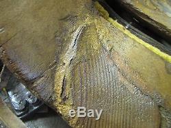 Antique Half Saddle #3-Old Mexican-Western-Rustic-Vaquero-Cowboy-Leather