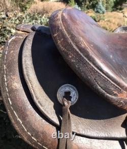 Antique Hess & Hopkins Western Ranch Saddle Rockford ILL