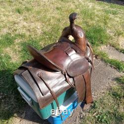 Antique John Clark & Son Portland Leather Saddle Over 100 Years Old Real Nice