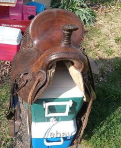 Antique John Clark & Son Portland Leather Saddle Over 100 Years Old Real Nice