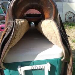 Antique John Clark & Son Portland Leather Saddle Over 100 Years Old Real Nice