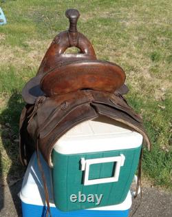Antique John Clark & Son Portland Leather Saddle Over 100 Years Old Real Nice