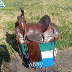 Antique John Clark & Son Portland Leather Saddle Over 100 Years Old Real Nice