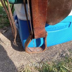 Antique John Clark & Son Portland Leather Saddle Over 100 Years Old Real Nice