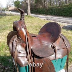 Antique John Clark & Son Portland Leather Saddle Over 100 Years Old Real Nice