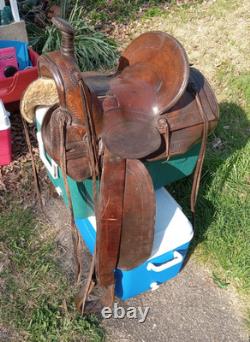 Antique John Clark & Son Portland Leather Saddle Over 100 Years Old Real Nice