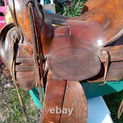 Antique John Clark & Son Portland Leather Saddle Over 100 Years Old Real Nice