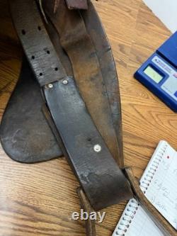 Antique Leather 16 inch Western Saddle Hand Tooled Barrel Trail Saddle