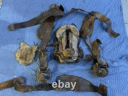 Antique Mexican Charro Saddle Tree With Original Pieces Of Leather & Stirrups