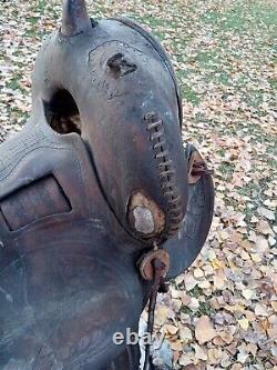 Antique Old Western Horse Saddle