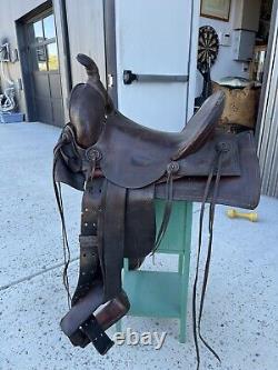 Antique Original HF Bar Ranch # 13 Western Saddle