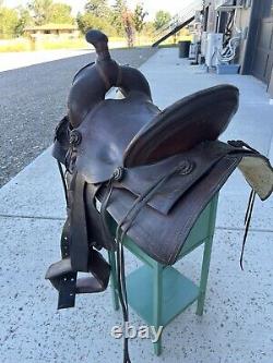 Antique Original HF Bar Ranch # 13 Western Saddle