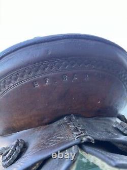 Antique Original HF Bar Ranch # 13 Western Saddle