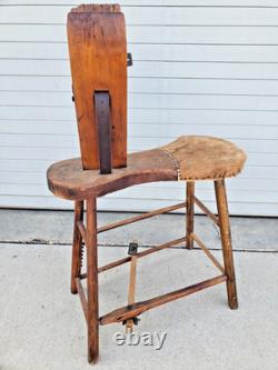 Antique Saddle Maker's Stand /Horse / Harness Leather Stitching Horse