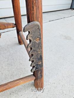 Antique Saddle Maker's Stand /Horse / Harness Leather Stitching Horse