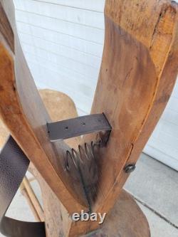 Antique Saddle Maker's Stand /Horse / Harness Leather Stitching Horse