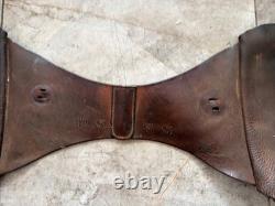 Antique US Forest Service Leather Saddle Bags Early 1900's McClellan Style RARE