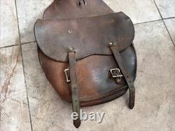 Antique US Forest Service Leather Saddle Bags Early 1900's McClellan Style RARE