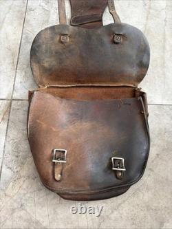 Antique US Forest Service Leather Saddle Bags Early 1900's McClellan Style RARE