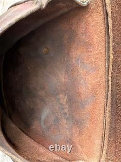 Antique US Forest Service Leather Saddle Bags Early 1900's McClellan Style RARE