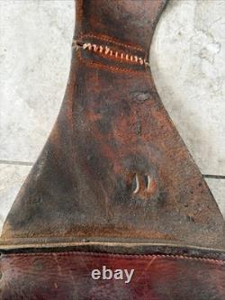 Antique US Forest Service Leather Saddle Bags Early 1900's McClellan Style RARE