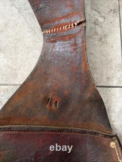 Antique US Forest Service Leather Saddle Bags Early 1900's McClellan Style RARE Antique US Forest Service Leather Saddle Bags Early 1900's McClellan Style RARE