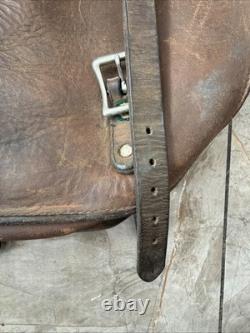 Antique US Forest Service Leather Saddle Bags Early 1900's McClellan Style RARE