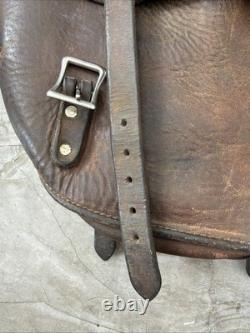 Antique US Forest Service Leather Saddle Bags Early 1900's McClellan Style RARE