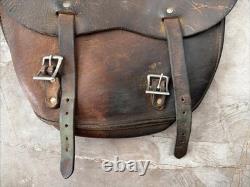 Antique US Forest Service Leather Saddle Bags Early 1900's McClellan Style RARE