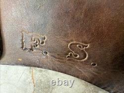 Antique US Forest Service Leather Saddle Bags Early 1900's McClellan Style RARE