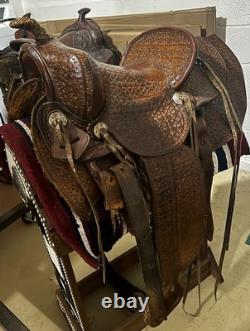 Antique Vanco Western Saddle 13 Rare Collector's Find